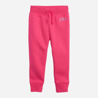 Sportowe spodnie joggery dziecięce dziewczęce GAP 688170-02 91-99 cm Różowe (1200002933910) - obraz 1