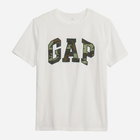 Дитяча футболка для хлопчика GAP 424016-04 137-145 см Біла (1200112171684) - зображення 1