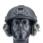 Активні захисні навушники Earmor M31X MARK3 ARC (FG) Olive з кріпленням на шолом - изображение 5