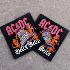 Вышитый шеврон с рок-группой AC/DC "Hells Bells" на липучке Черный (N0520M) - изображение 2