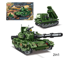Конструктор для дітей танк 2 в 1 Kids 18529 AMX-56 Leclerc"/РСЗВ 420 деталей