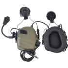 Активные наушники с микрофоном earmor M32H MOD3 без оголовья олива - изображение 3