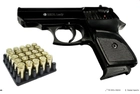 Стартовый пистолет Walther ppk, Ekol Lady черный, Сигнальный пистолет под холостой патрон 9мм, Шумовый - изображение 5