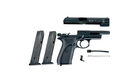 Стартовый пистолет CZ-75, SUR 1607 + дополнительный магазин, Сигнальный пистолет под холостой патрон 9мм, Шумовой - изображение 5