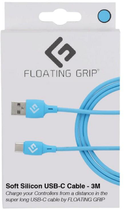 Kabel Floating Grip USB Type-C - USB Type-A 3 m Blue (5713474047109) - obraz 2