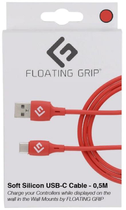 Kabel Floating Grip USB Type-C - USB Type-A 3 m Red (5713474047000) - obraz 2