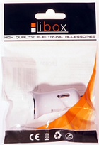 Ładowarka samochodowa Libox LB0091 2xgniazdo USB 2100mAh Biała (SAM-ŁAD-00009) - obraz 2
