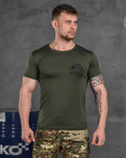 Тактическая потоотводящая футболка odin game олива XXL - изображение 1