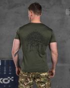 Тактическая потоотводящая футболка odin game олива XXL - изображение 6