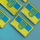 Шеврон нашивка IDEIA на липучке Флаг с Трезубцем, вышитый шеврон 3.5х5.5 см (2200004269467) - изображение 3