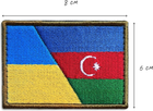Шеврон нашивка IDEIA на липучці прапор України та Азербайджану, вишитий патч 6х8 см (2200004269207) - зображення 1