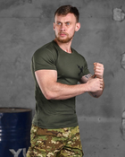 Тактическая потоотводящая футболка odin oliva снаряд XXXL - изображение 5