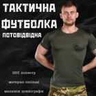 Тактическая потоотводящая футболка odin олива welcome XL - изображение 3