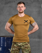 Тактическая потоотводящая футболка odin mina кайот M - изображение 1