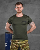 Тактическая потоотводящая футболка odin oliva nikos XXL - изображение 1