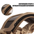 Тактические очки защитная маска Solve с 3 сменными линзами Койот - изображение 6