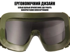 Тактичні окуляри захисна маска Solve із 3 змінними лінзами Оліва - зображення 6