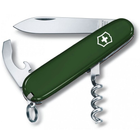 Складаний швейцарський ніж Victorinox Waiter Green 9in1 Vx03303.4 - зображення 1