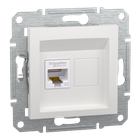 Розетка RJ45 ASFORA 71x71x38mm ABS белый [EPH4370121] Schneider Electric