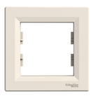 Рамка 1-постова ASFORA 83x83x9mm ABS кремовий [EPH5800123] Schneider Electric