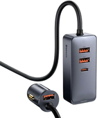 Автомобільний зарядний пристрій Baseus 120W USB/USB Type-C Fast Charge Grey (CCBT-B0G) - зображення 3