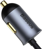 Автомобільний зарядний пристрій Baseus 120W USB/USB Type-C Fast Charge Grey (CCBT-B0G) - зображення 5