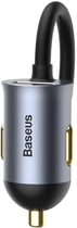 Автомобільний зарядний пристрій Baseus 120W USB/USB Type-C Fast Charge Grey (CCBT-B0G) - зображення 6