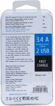 Автомобільний зарядний пристрій Rivacase 17W USB Type-C + кабель 1.2 м MFi Lightning Transparent (VA4225TD2) - зображення 5