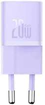Зарядний пристрій для телефону Baseus 20W USB Type-C Purple (CCGN050105) - зображення 3