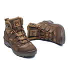 Берцы летние тактические ботинки PAV 501 коричневые кожаные сетка Fresh Air 42 - изображение 8