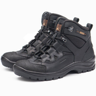 Берці демісезонні тактичні черевики PAV 501 чорні шкіряні з мембраною Winterfrost 41 - зображення 1