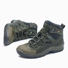 Берці демісезонні тактичні черевики PAV 501 олива хакі шкіряні з мембраною Winterfrost 45 - зображення 5