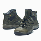 Берці демісезонні тактичні черевики PAV 501 олива хакі шкіряні з мембраною Winterfrost 45 - зображення 6