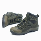 Берці демісезонні тактичні черевики PAV 501 олива хакі шкіряні з мембраною Winterfrost 43 - зображення 5