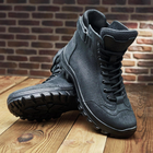 Берцы летние тактические ботинки PAV 908 черные кожаные сетка перфорированные 40 - изображение 10