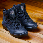 Берці літні тактичні черевики PAV 501 чорні шкіряні сітка Fresh Air 42 - зображення 9