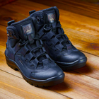 Берці літні тактичні черевики PAV 501 чорні шкіряні сітка Fresh Air 43 - зображення 9