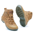 Берцы летние тактические ботинки PAV 501 койот кожаные сетка Fresh Air 45 - изображение 6