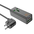 Удлинитель Hoco Talent desktop charger AC9A |2USB/Type-C, PD/QC, 30W/10A| черный