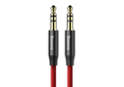 Кабель Baseus Yiven M30 CAM30-B91 AUX Audio TRS MM 1.0м Black-Red