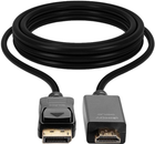 Kabel Lindy DisplayPort - HDMI 3 m Black (4002888369237) - obraz 1