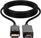 Kabel Lindy DisplayPort - HDMI 3 m Black (4002888369237)