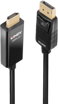 Кабель Lindy DisplayPort - HDMI 3 м Black (4002888409278) - зображення 1