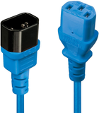 Kabel Lindy Power Extension IEC-C14 - IEC-C13 1 m Blue (4002888304719) - obraz 1