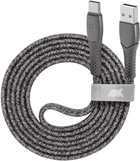 Kabel Rivacase USB Type-C - USB Type-A GR12 1.2 m Gray (PS6102GR12) - obraz 1
