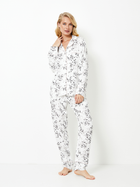 Піжама (сорочка + штани) Aruelle Zillie pajama long XL Біла (5905616149738) - зображення 1