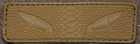 Патч наклейка люминисцентный глаза рептилии койот 314-2 - изображение 2