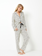 Piżama (koszula + spodnie) Aruelle Bethany pajama long L Biała (5905616146881) - obraz 2