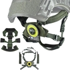Комплект: подвесная система Team Wendy + противоударные подушки для шлема, оливковый - изображение 6