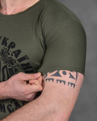 Тактична чоловіча футболка потовідвідна Слава Україні Героям Слава M олива (85830) - зображення 4